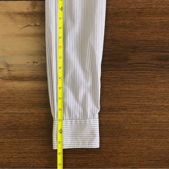 LAUREN RALPH LAUREN Slim Fit Men Striped Long Sleeve Button Up Shirt Sz 16 34-35 - Picture 12 of 12